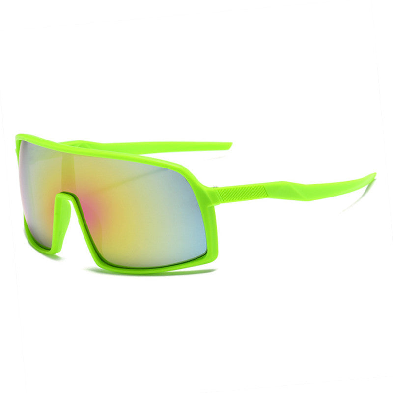 Gafas de sol de ciclismo a prueba de viento de marco grande y colorido al por mayor